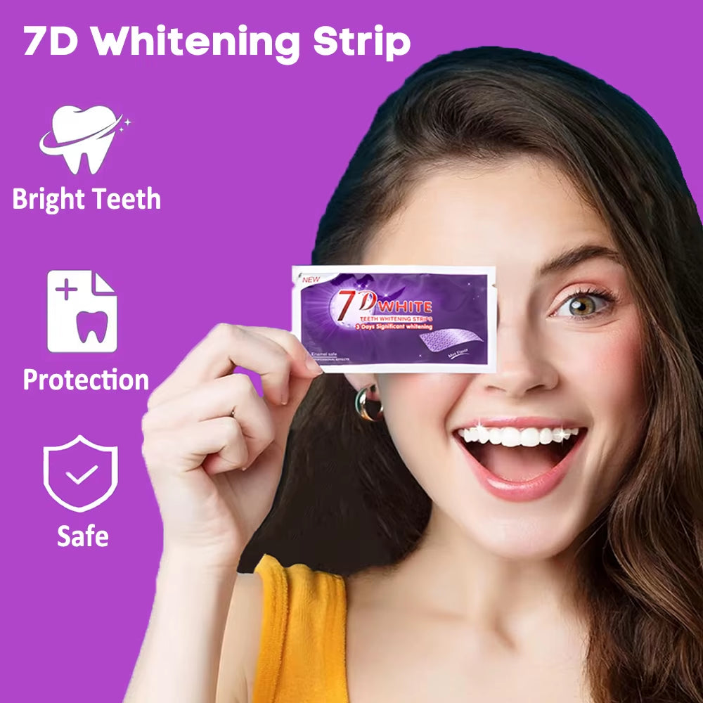 Purple Teeth Whitening Strip No Sensitive Teeth Bleaching Strip Colour Corrector Instant Teeth Clean Strip,At-Home Teeth Whiter
