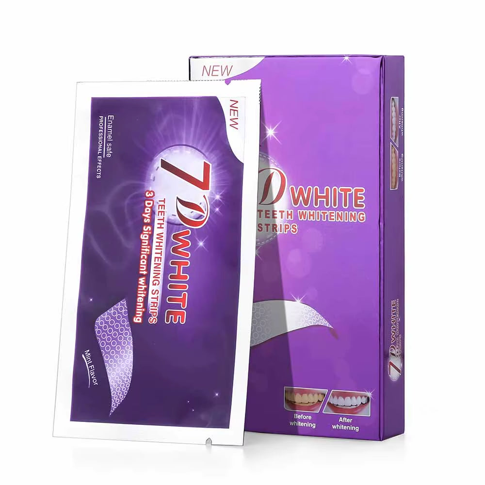 Purple Teeth Whitening Strip No Sensitive Teeth Bleaching Strip Colour Corrector Instant Teeth Clean Strip,At-Home Teeth Whiter